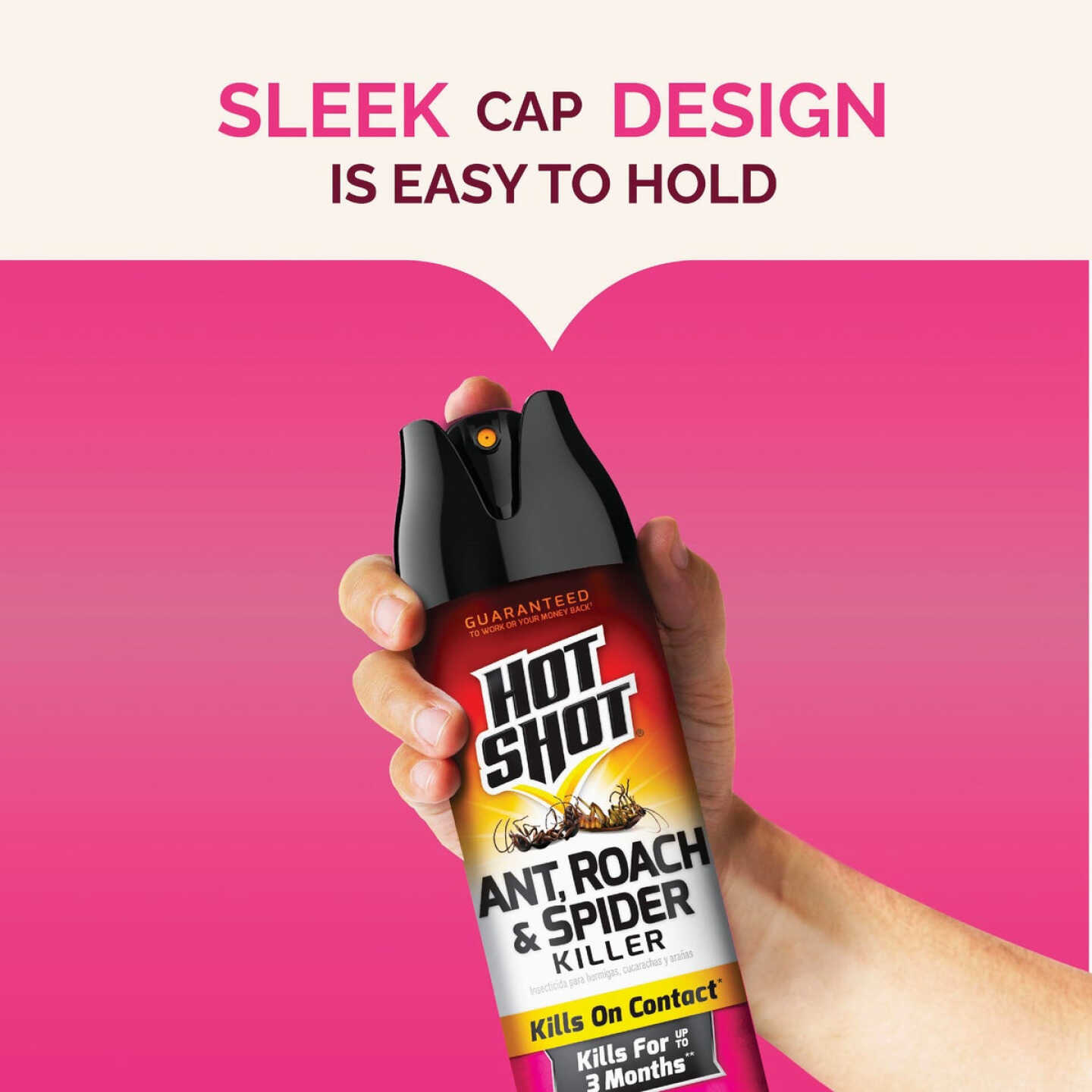 Hot Shot 17.5 Oz. Fresh Floral Scent Aerosol Spray Ant & Roach Killer Plus Germ Killer Image 4