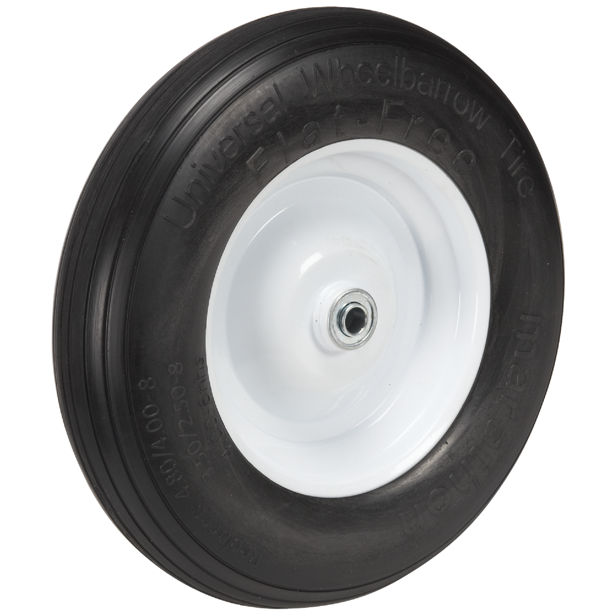 Marathon 14.5 In. Universal Flat Free Wheelbarrow Wheel Image 3