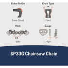 Husqvarna X-Cut 20 In. Pixel Chain Semi-Chisel (CS) Image 3