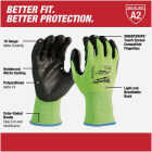 Milwaukee Unisex Medium Cut Level 2 High Vis Polyurethane Dipped Glove Image 3