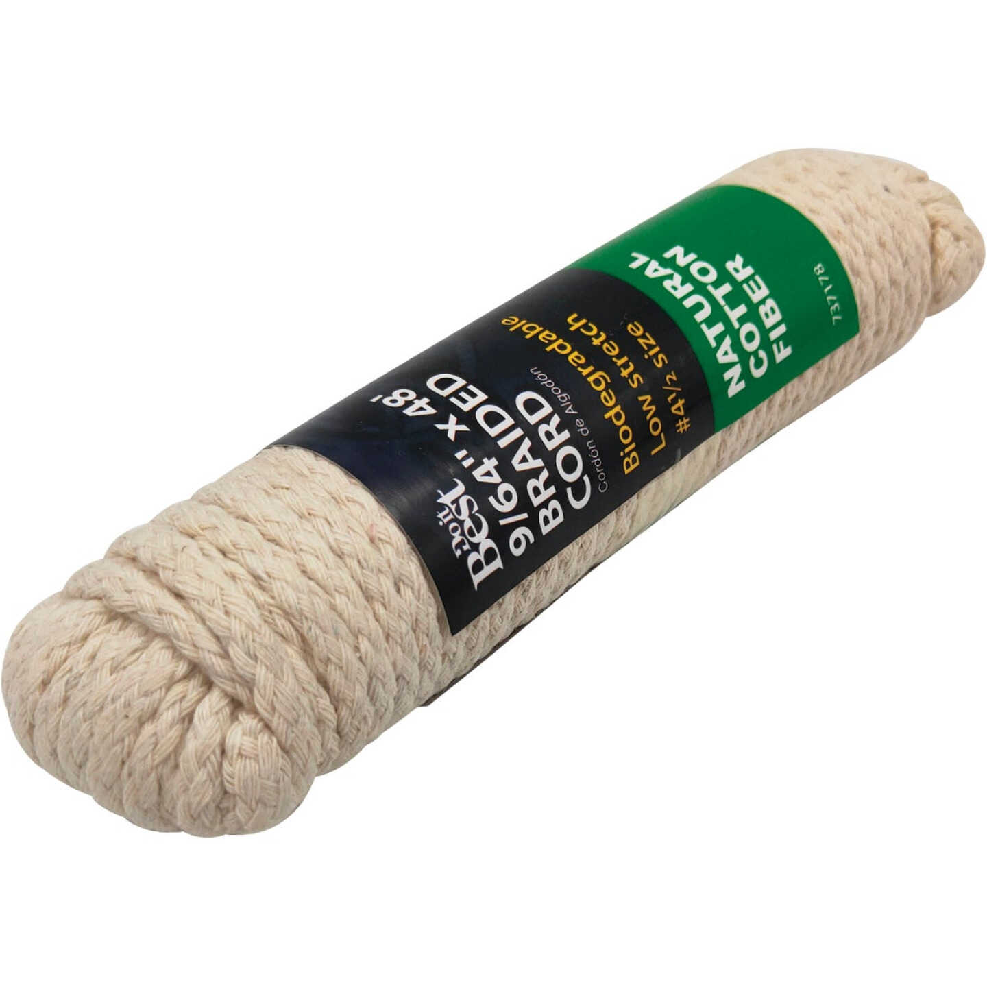 Do it Best 9/64 In. x 48 Ft. Natural Braided Cotton Cord Image 2