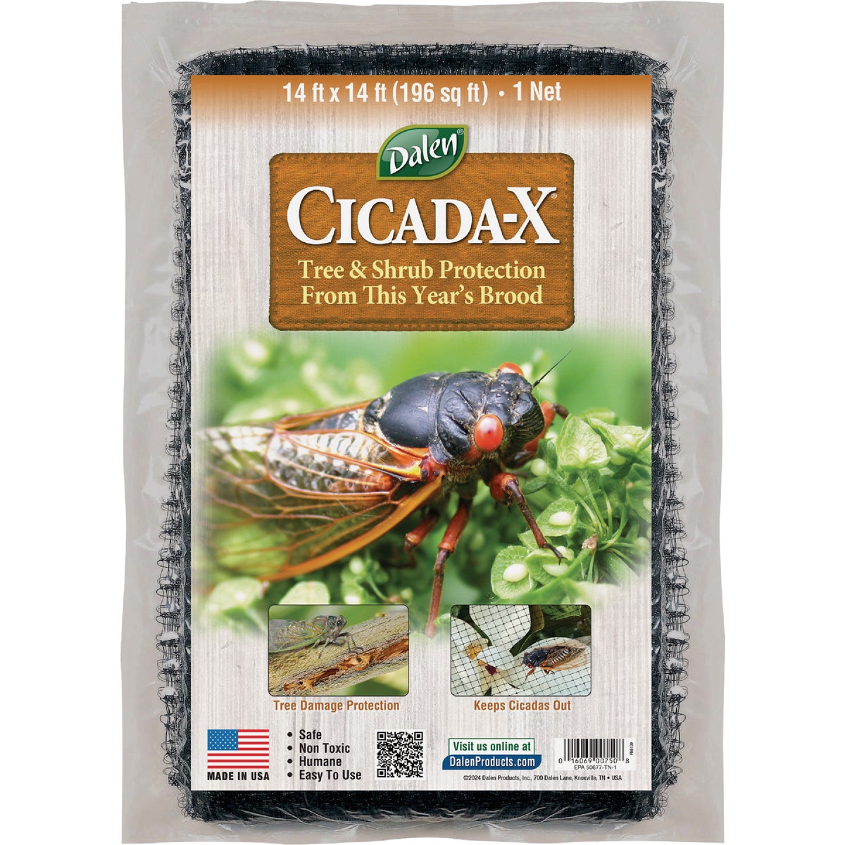 Dalen Cicada-X 3/8 In. Mesh 14 Ft. x 14 Ft. Protective Netting