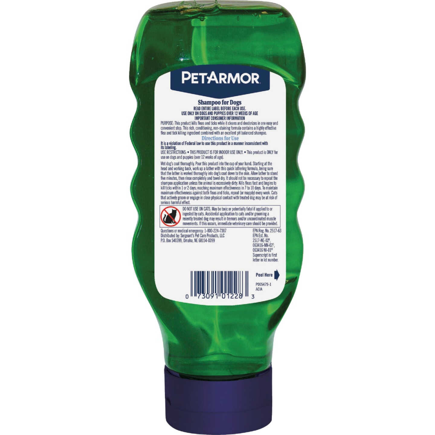 PetArmor 18 Oz. Sunwashed Linen Scent Flea & Tick Dog Shampoo Image 2