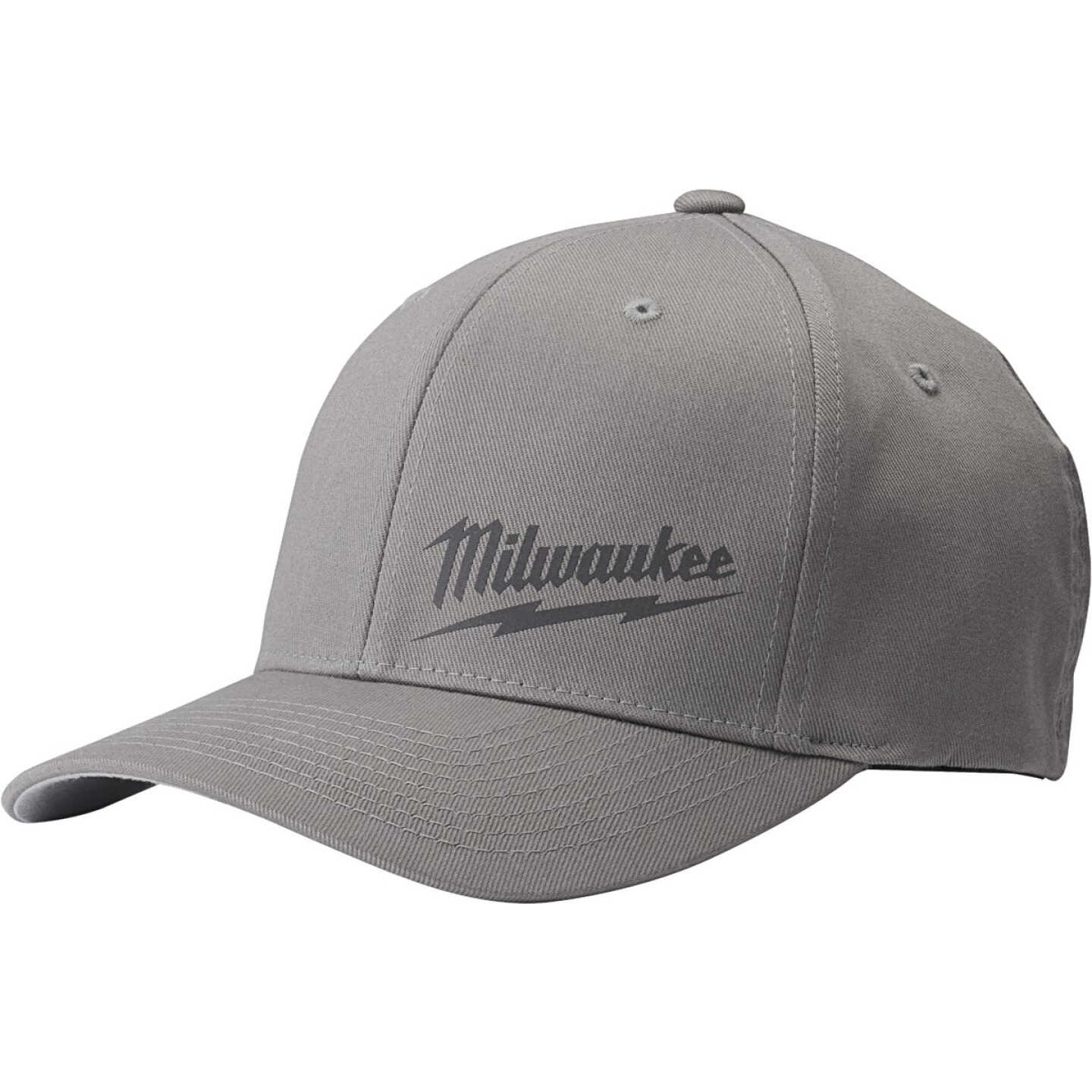 Milwaukee FlexFit Gray Fitted Hat, S/M Image 1