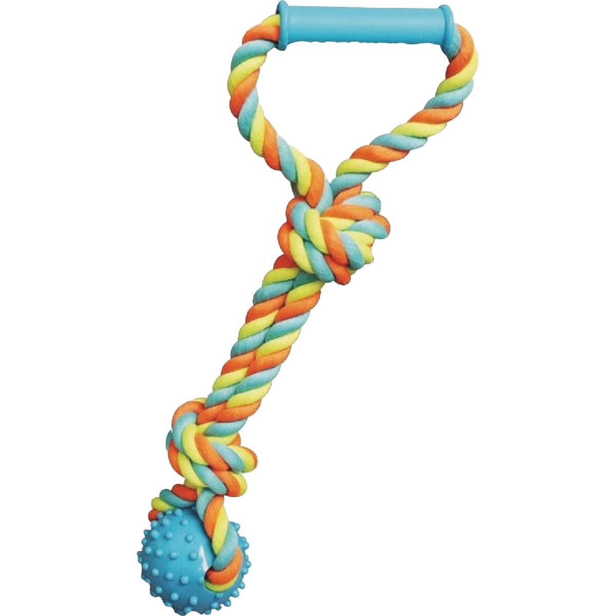 Boss Pet Chomper Rope Tugger with Spike Ball & Handle