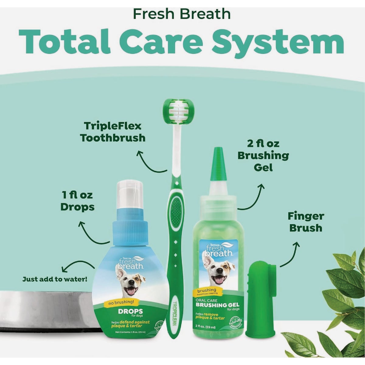 Boss Pet TropiClean Fresh Breath Large Pet Oral Care Kit Image 2