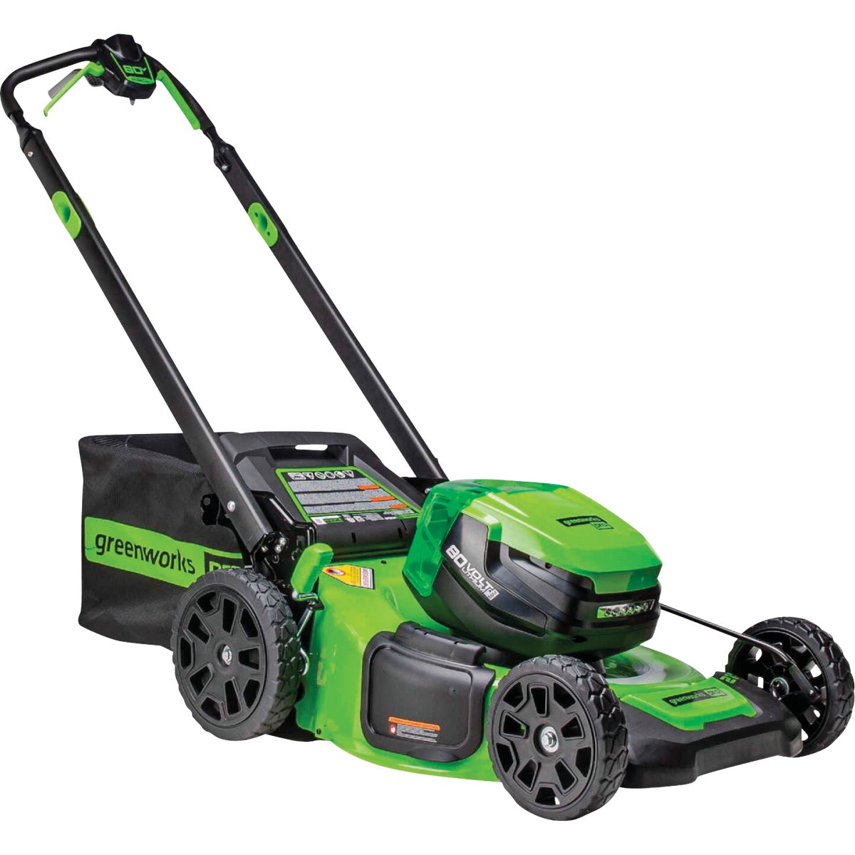 Greenworks 21 In. Push Lawn Mower with Dual Battery Ports and 4.0 Ah Battery & 4 Amp Rapid Charger