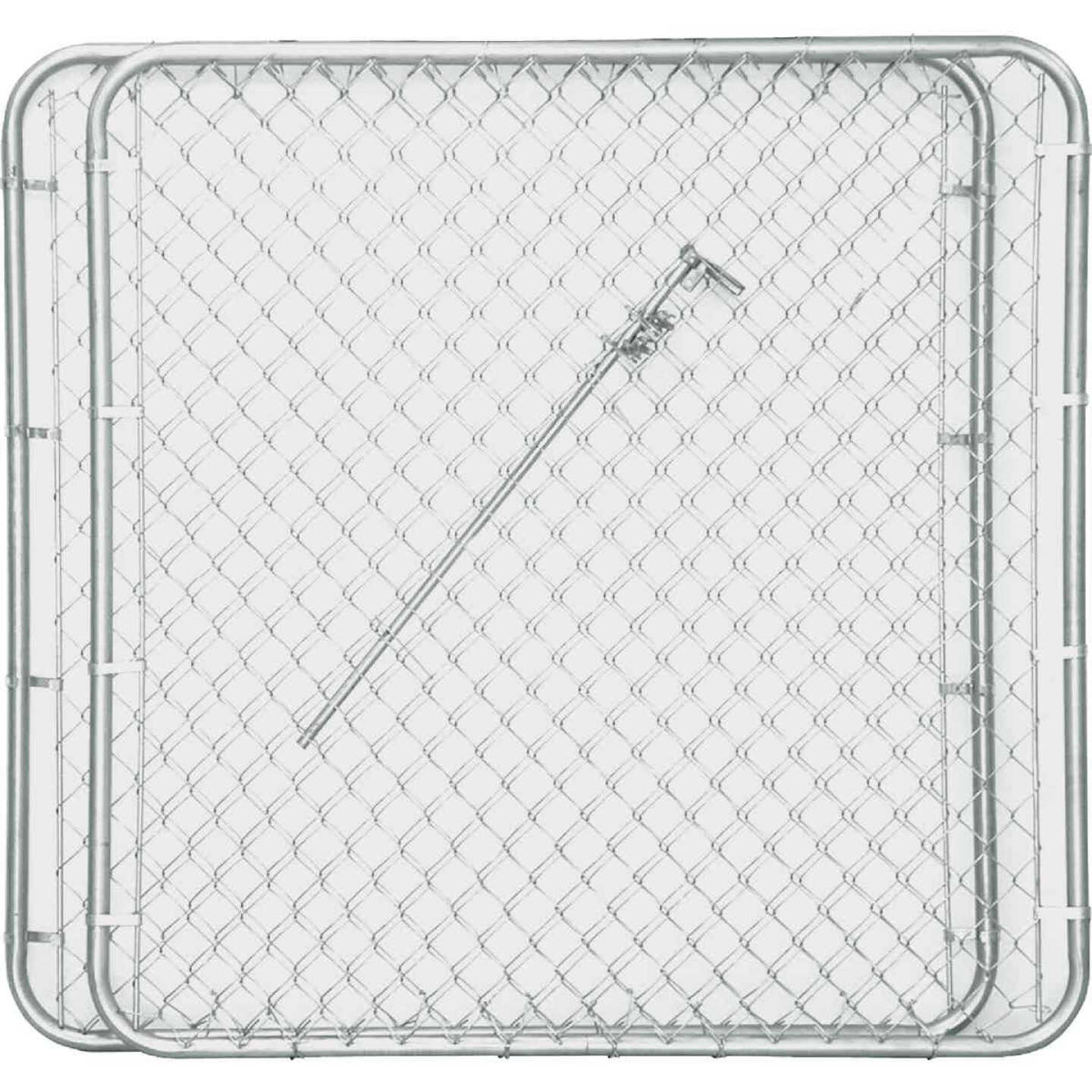 Midwest Air Tech Double Drive 114 In. W. x 46 In. H. Chain Link Gate Image 1