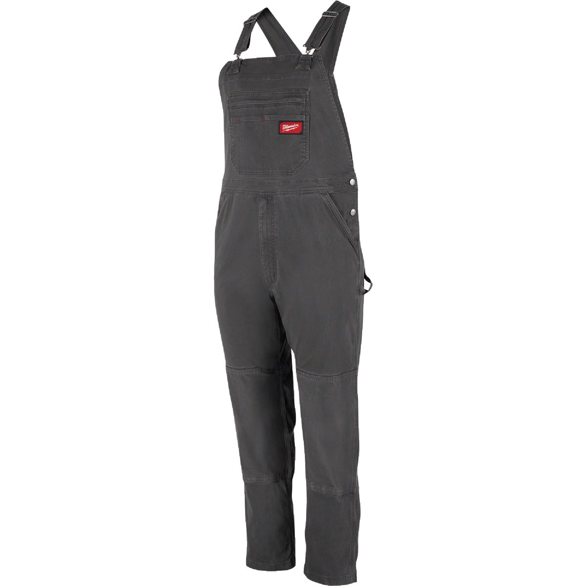 Milwaukee FREEFLEX Men's 36x30 Gray Unlined Bib Overalls Image 5