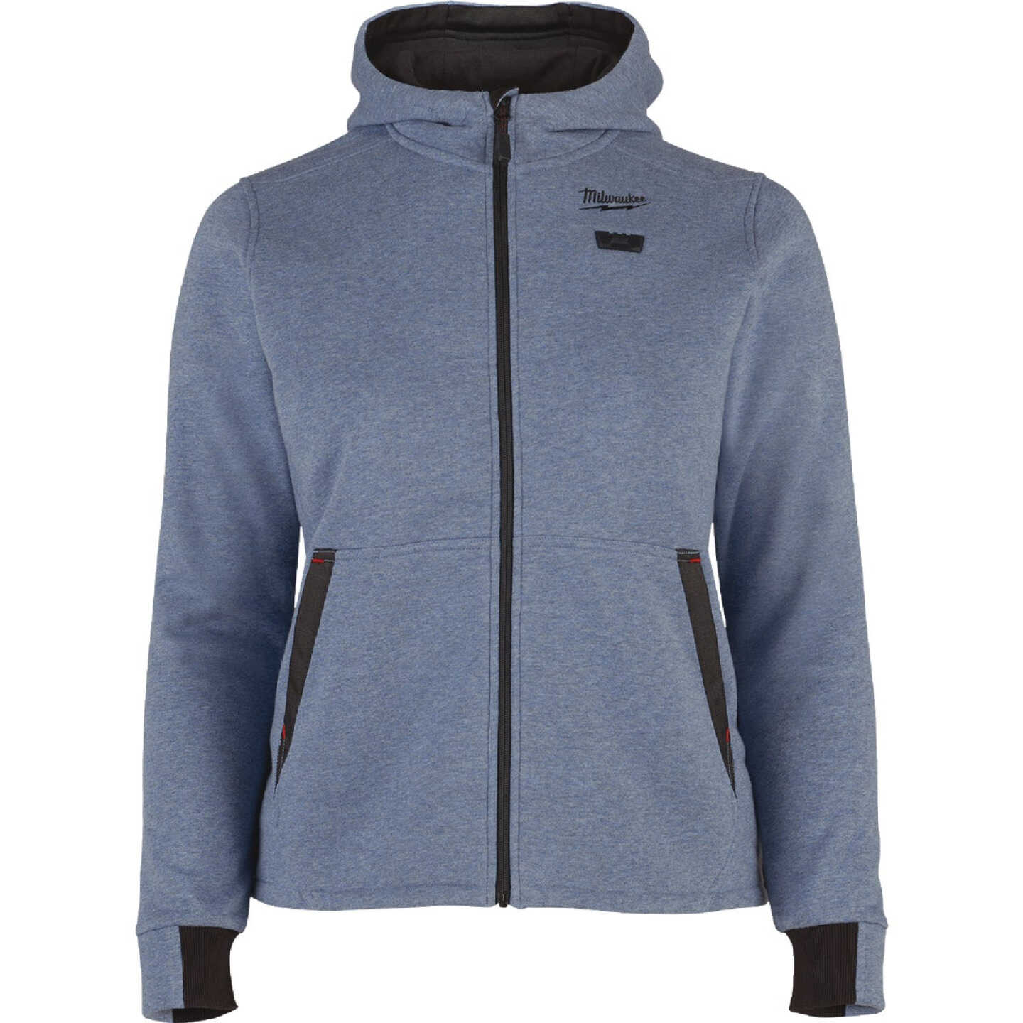 Milwaukee M12 Women's XL Blue Full-Zip Heated Hoodie Image 1