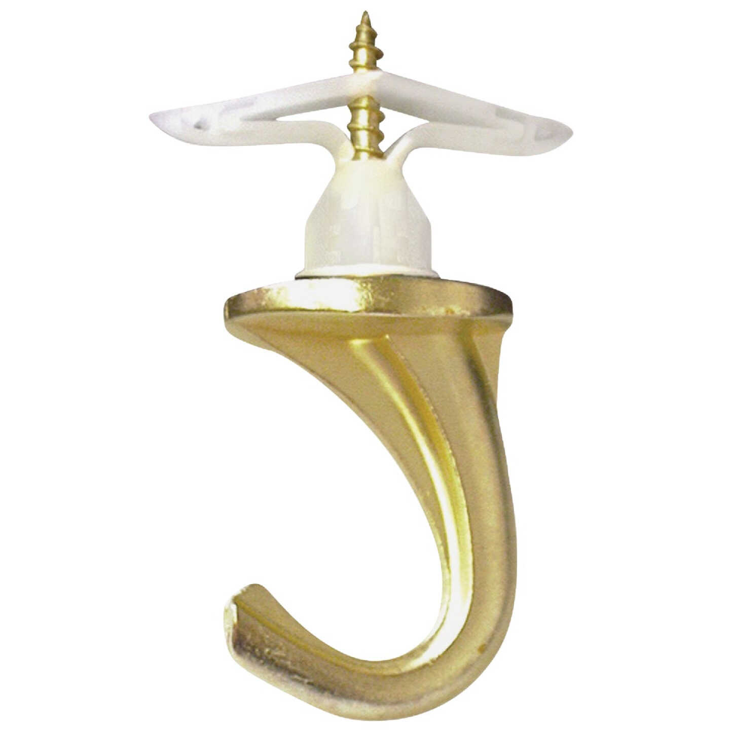 Hillman Anchor Wire Versa Large, 1 Hook & 1 Anchor Brass Nylon Swag Hook Image 1