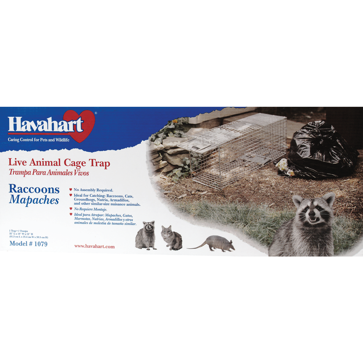 Havahart Professional Galvanized Steel 32 In. Large Live Animal Trap Image 3