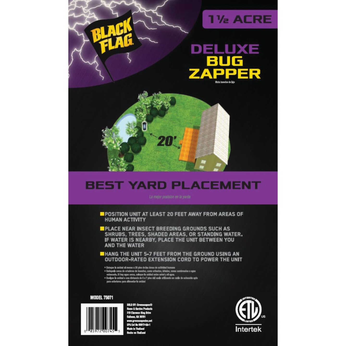 Black Flag 5500V Deluxe Bug Zapper Image 5
