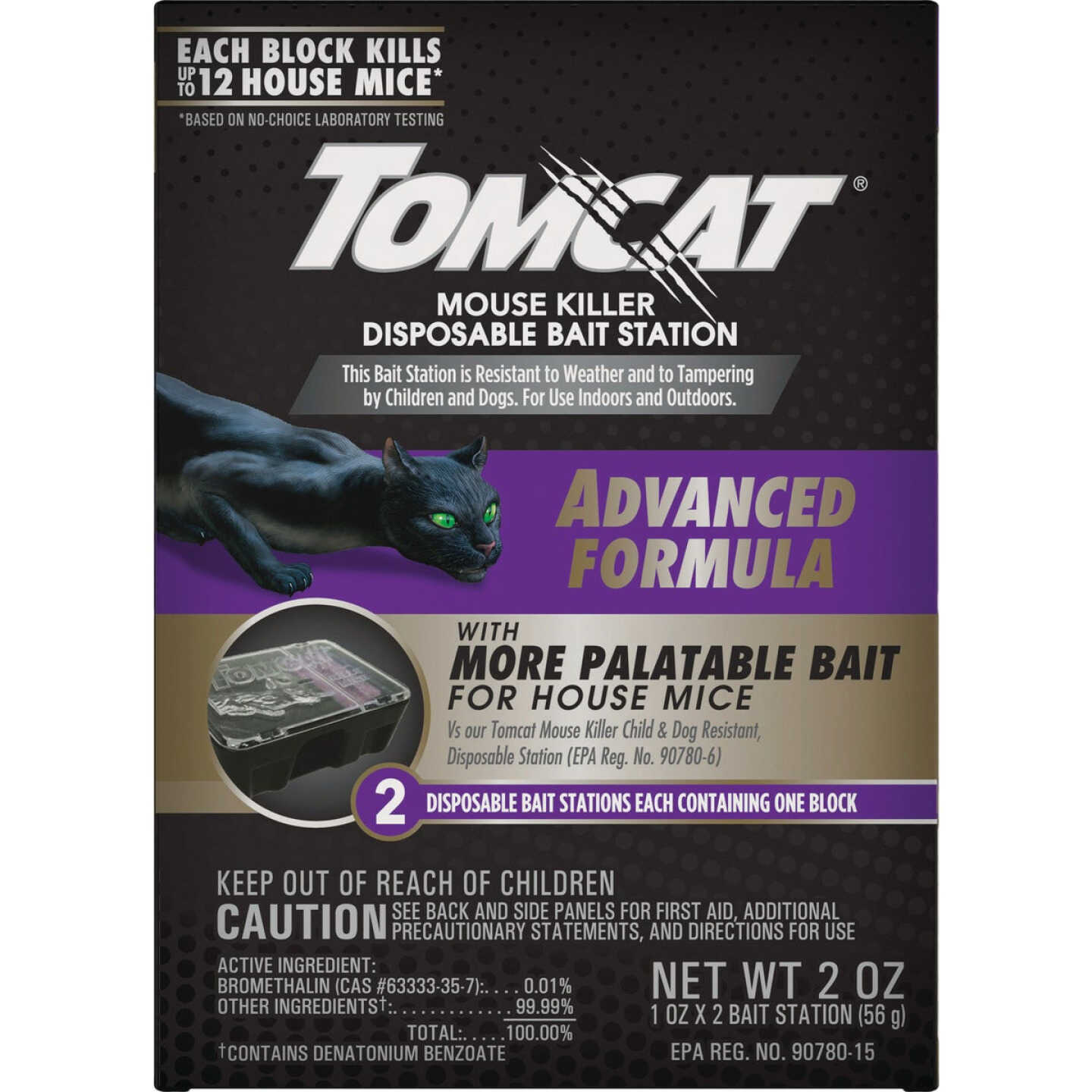 Tomcat Advanced Formula Disposable Mouse Bait Station (2-Pack) Image 1