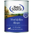 NutriSource 12.3 Oz. Trout & Rice Recipe Wet Dog Food Image 1