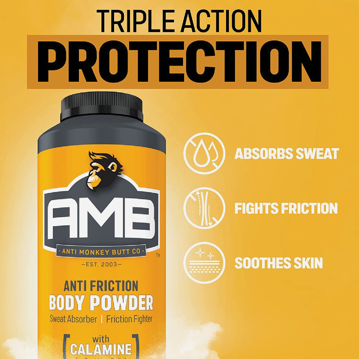 Anti Monkey Butt 8 Oz. Calamine Body Powder Image 2