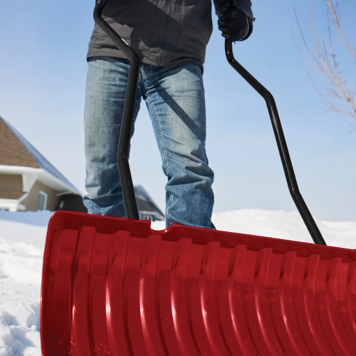 Garant Yukon 36 In. Poly Snow Pusher with 42.5 In. Steel Handle Image 2