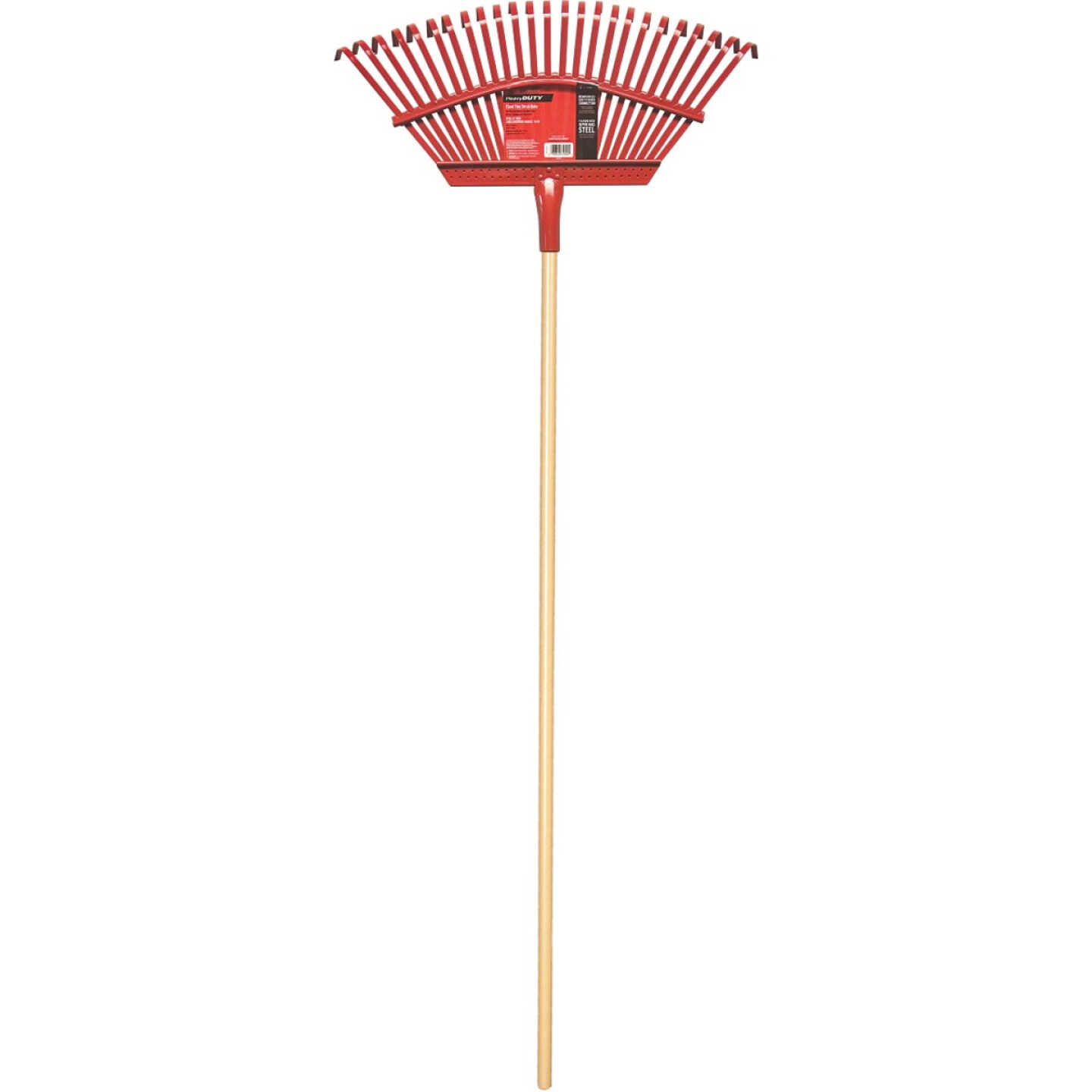 Corona 19 In. Steel Head Lawn and Leaf Rake with 54 In. Wood Handle (25-Tine) Image 2