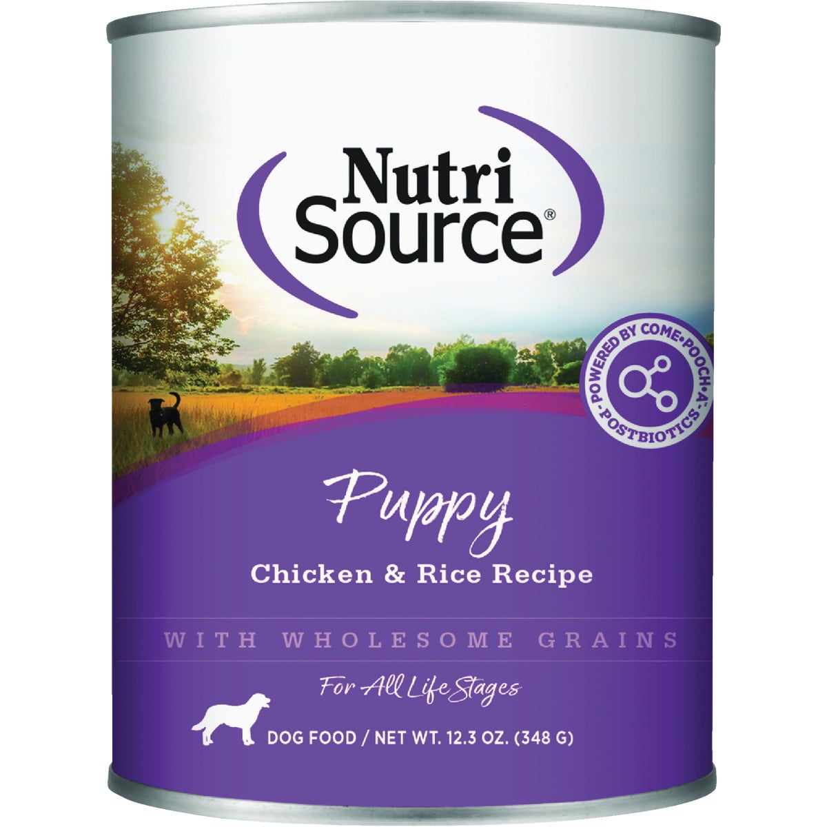 NutriSource 12.3 Oz. Chicken & Rice Wet Puppy Food Image 1