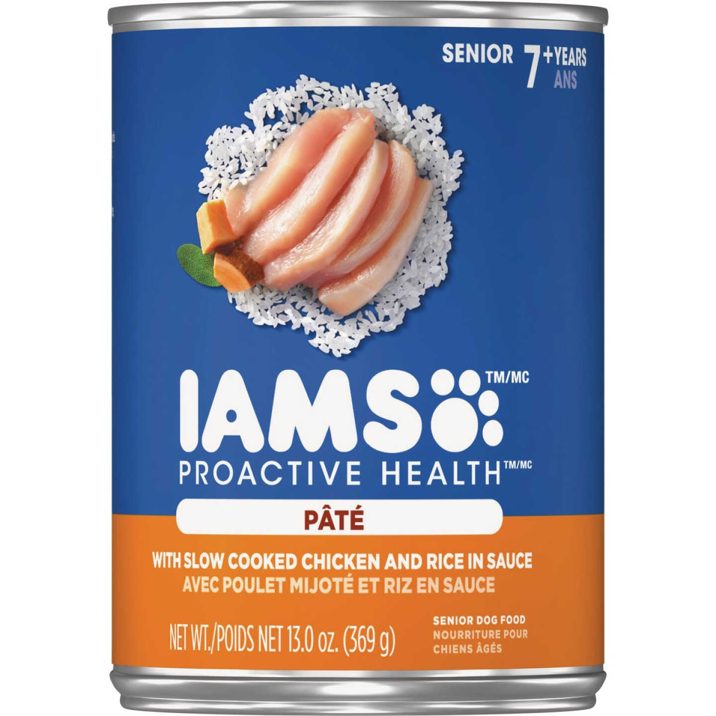 IAMS Proactive Health Chicken & Rice Pate Senior Dog Food, 13 Oz. Image 1