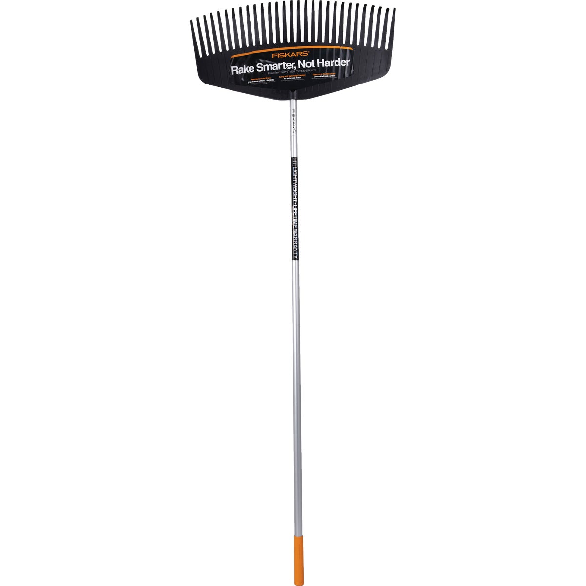 Fiskars 24 In. Poly Leaf Rake with 60 In. Aluminum Handle (29-Tine) Image 2