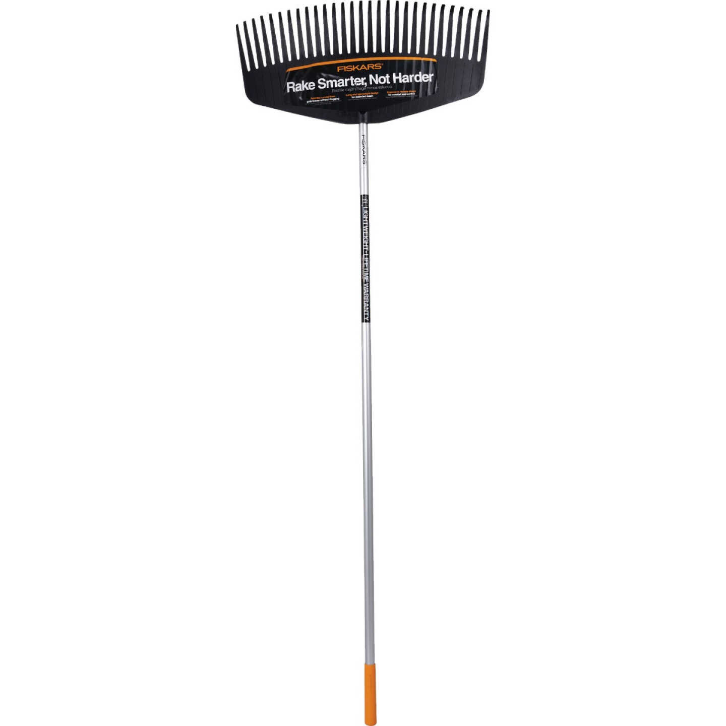 Fiskars 24 In. Poly Leaf Rake with 60 In. Aluminum Handle (29-Tine) Image 2