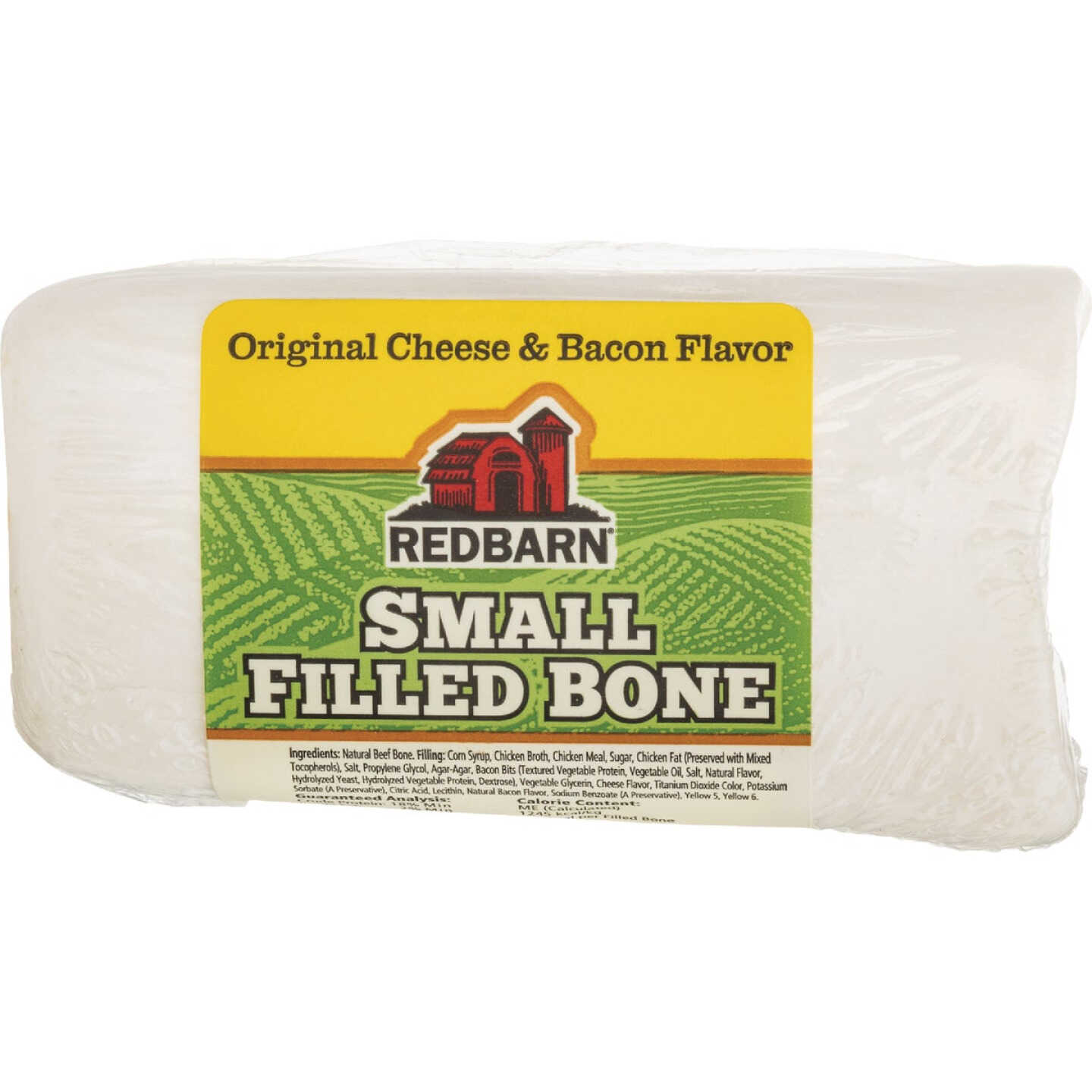 Redbarn Small Cheese & Bacon Flavor Filled Beef Bone Dog Treat Image 1