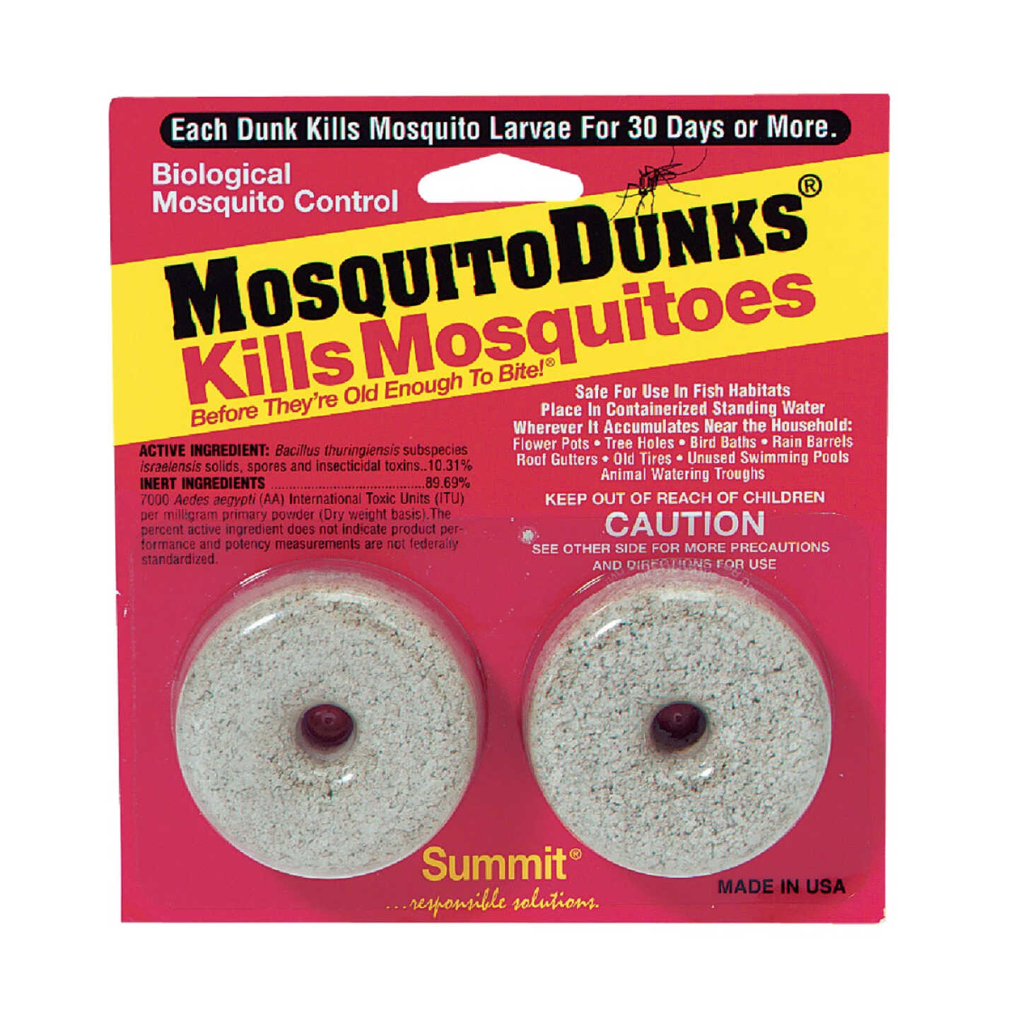 Mosquito Dunks Ready To Use Tablet Mosquito Killer (2-Pack) Image 1