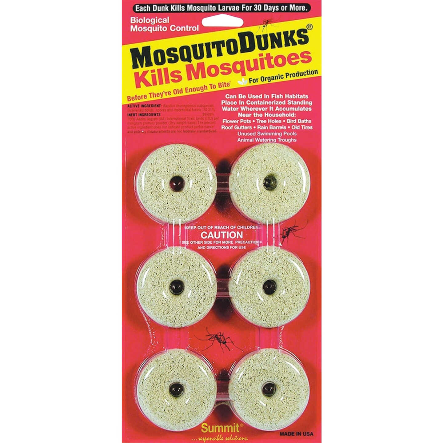 Mosquito Dunks Ready To Use Tablet Mosquito Killer (6-Pack) Image 1