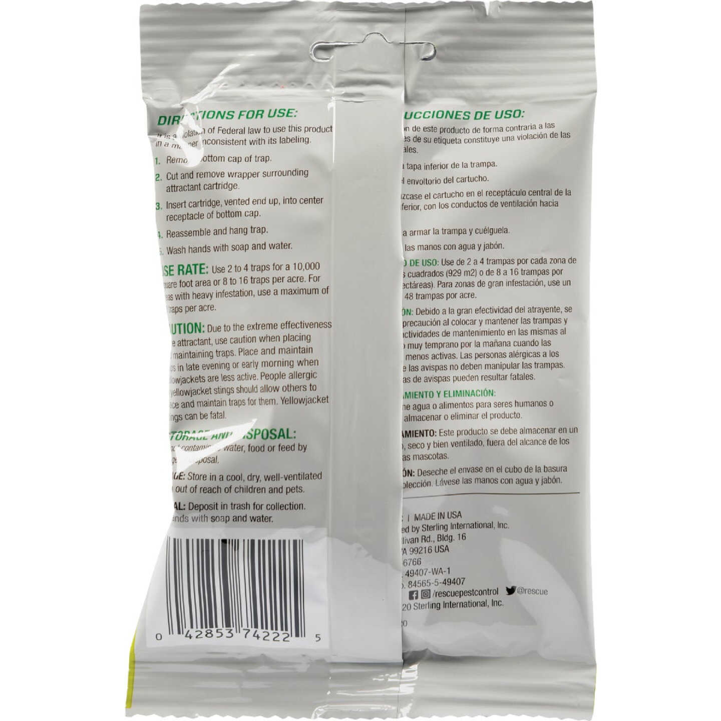 Rescue 0.44 Oz. Liquid Outdoor Yellow Jacket Bait Cartridge Image 6