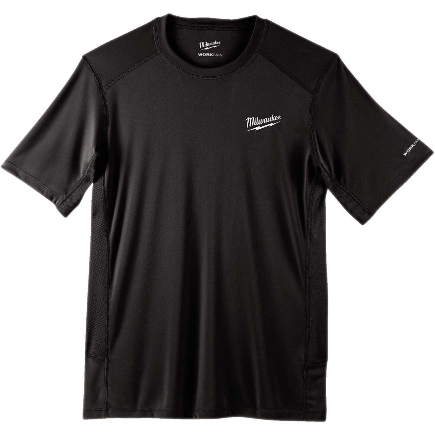Milwaukee WorkSkin Men's Medium Black Short Sleeve Lightweight Performance Shirt Image 6