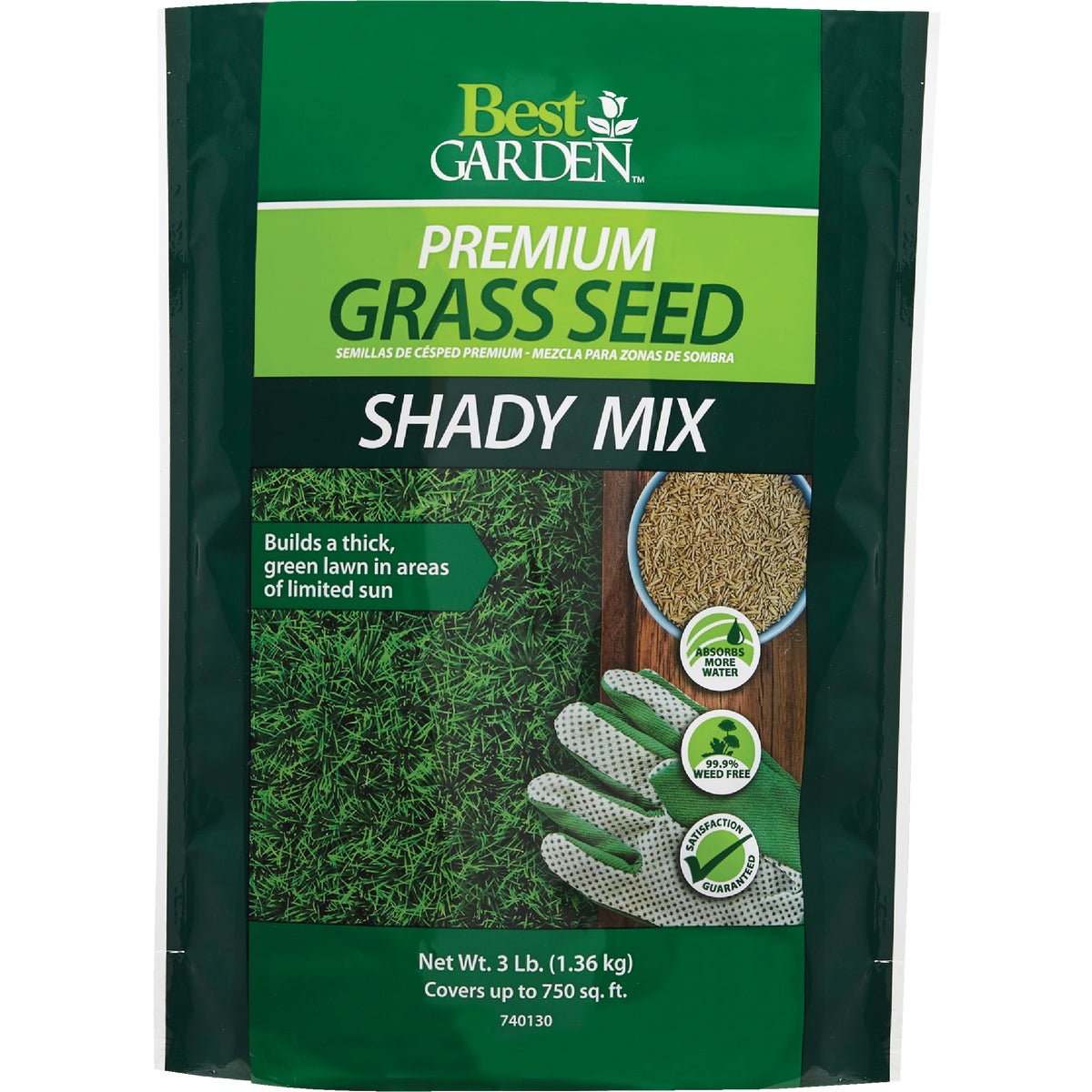 Best Garden 3 Lb. 900 Sq. Ft. Coverage Shady Grass Seed Image 1