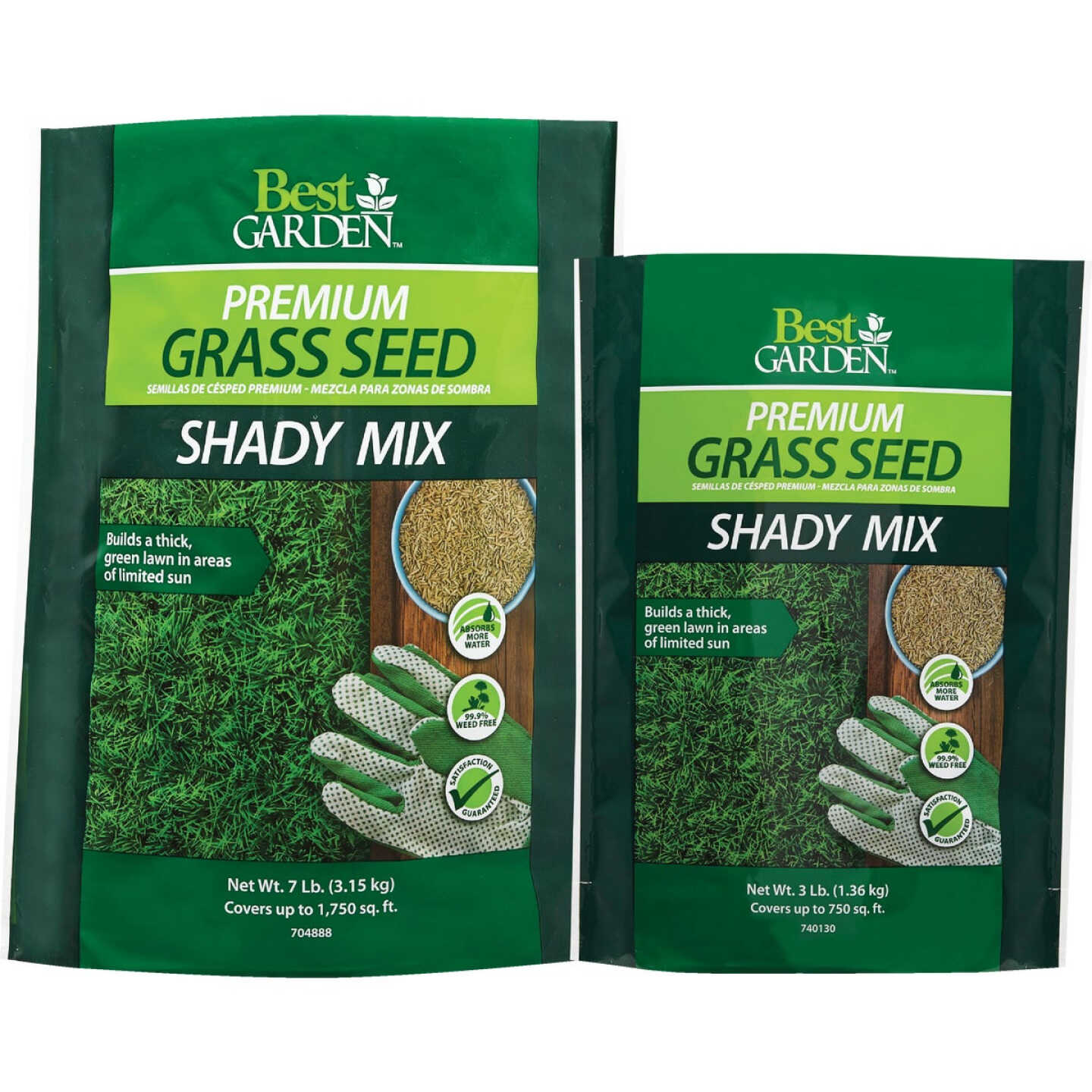 Best Garden 3 Lb. 900 Sq. Ft. Coverage Shady Grass Seed Image 2