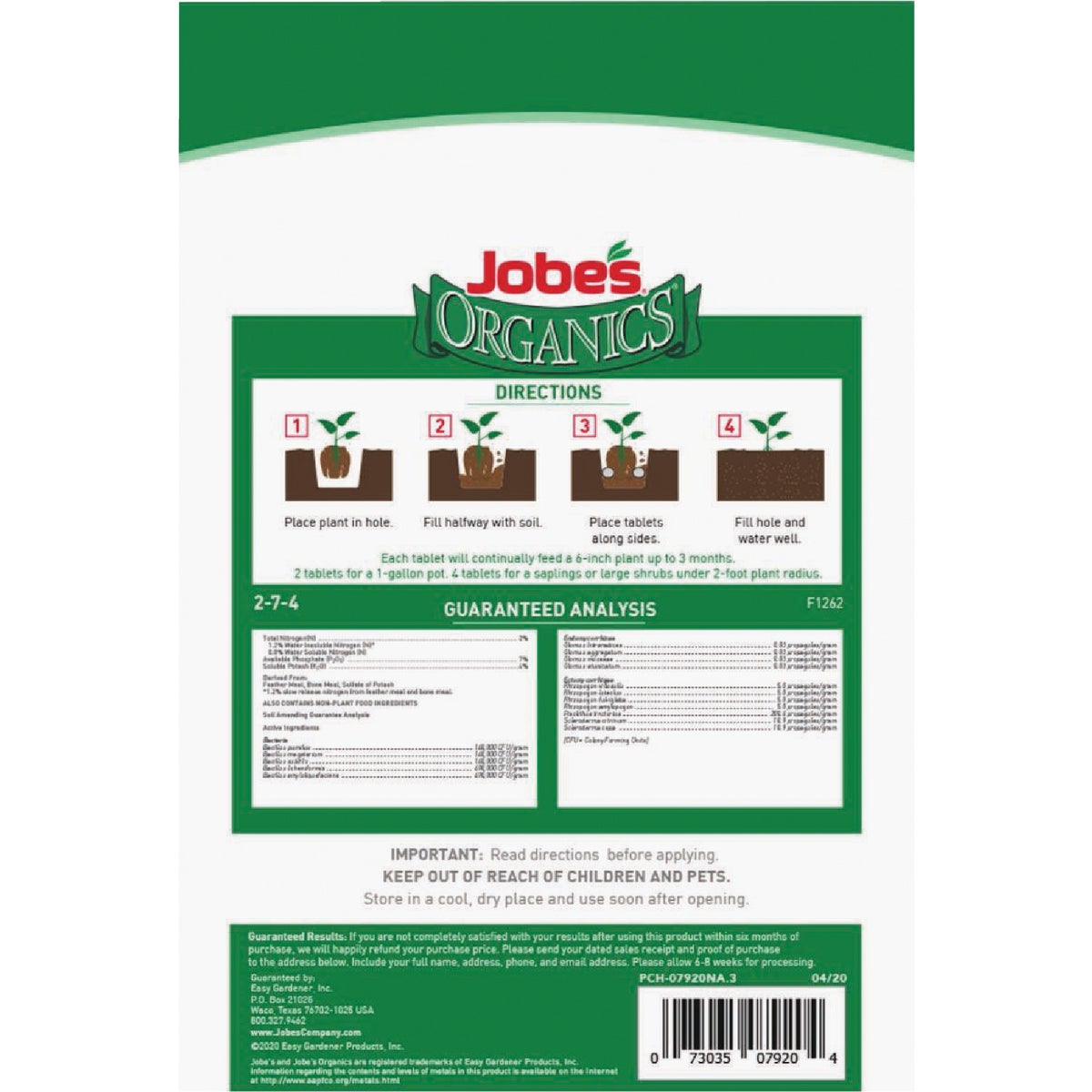 Jobe's Organics Fast Start Planting Tablets (20-Pack) Image 5