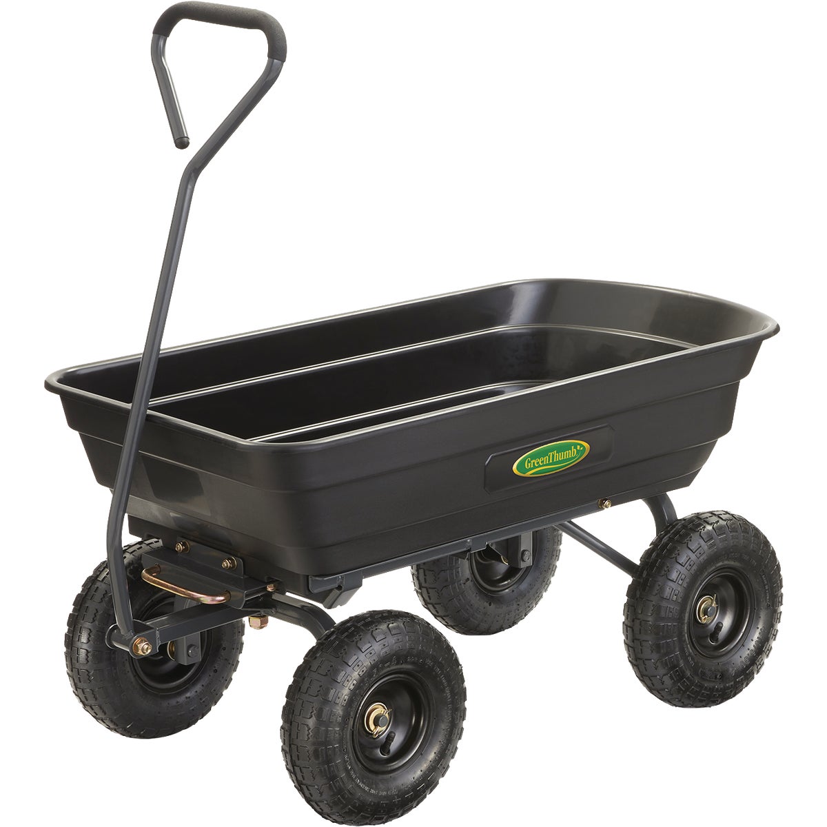 Green Thumb 4 Cu. Ft. Poly Dump Cart Image 1