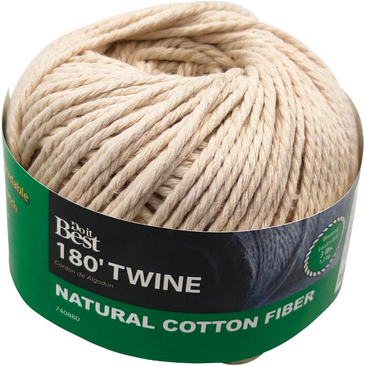 Do it Best #21 x 180 Ft. Natural Cotton Twine Image 2