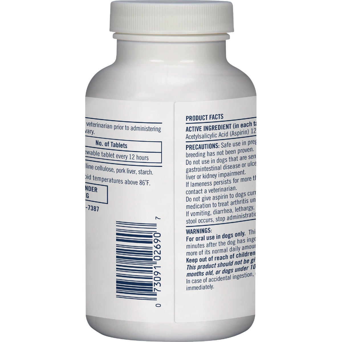 PetArmor 10 to 50 Lb. Canine Aspirin Tablets (75-Pack) Image 5