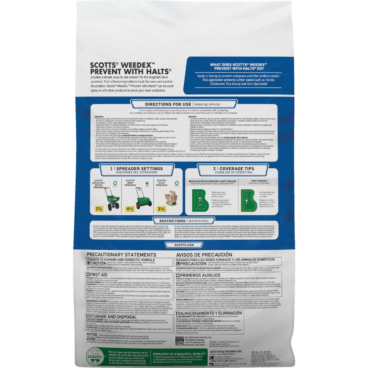 Scotts WeedEx Prevent with Halts 10.06 Lb. 5000 Sq. Ft. Crabgrass Preventer Image 6