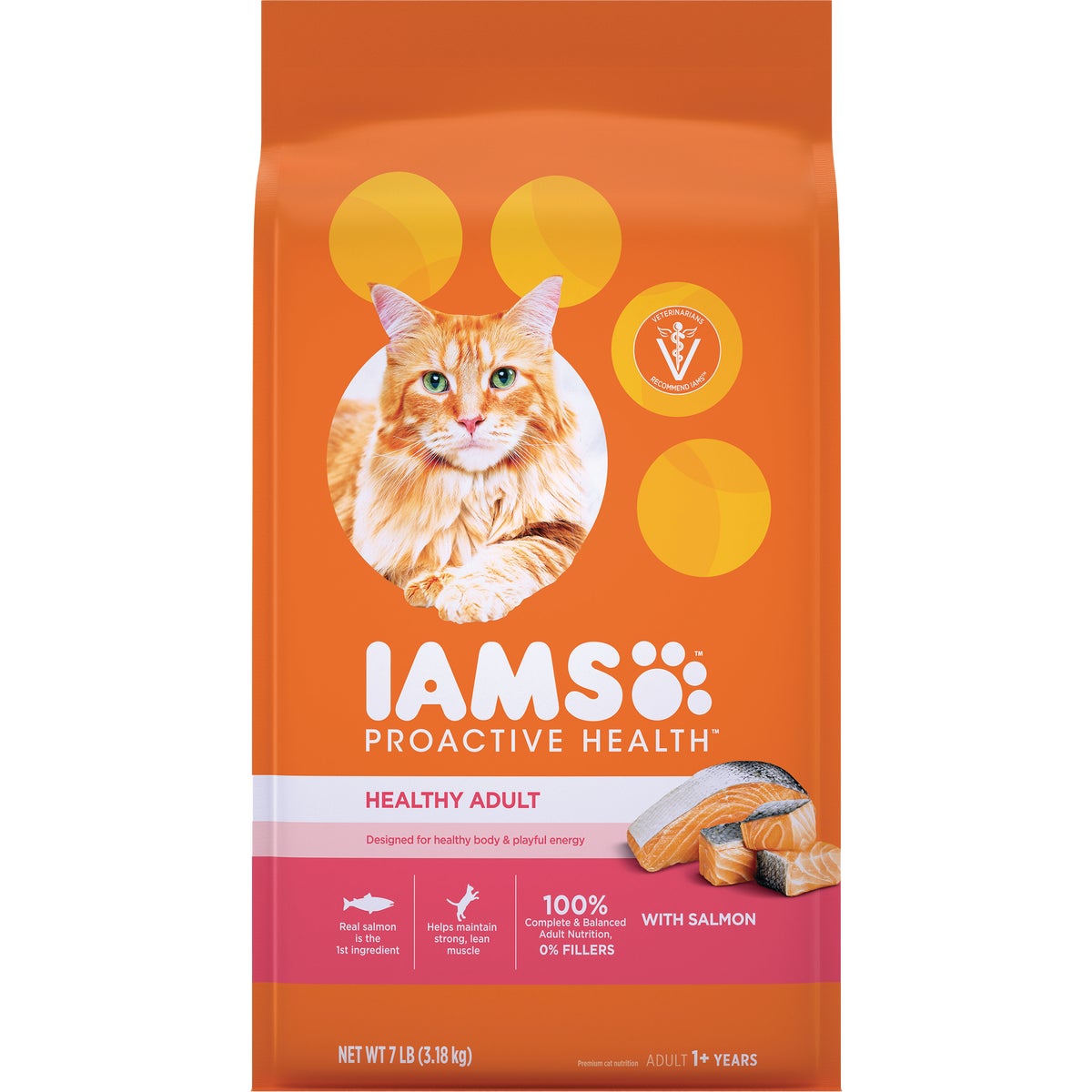 Iams Proactive Health 7 Lb. Salmon & Tuna Flavor Adult Dry Cat Food Image 1