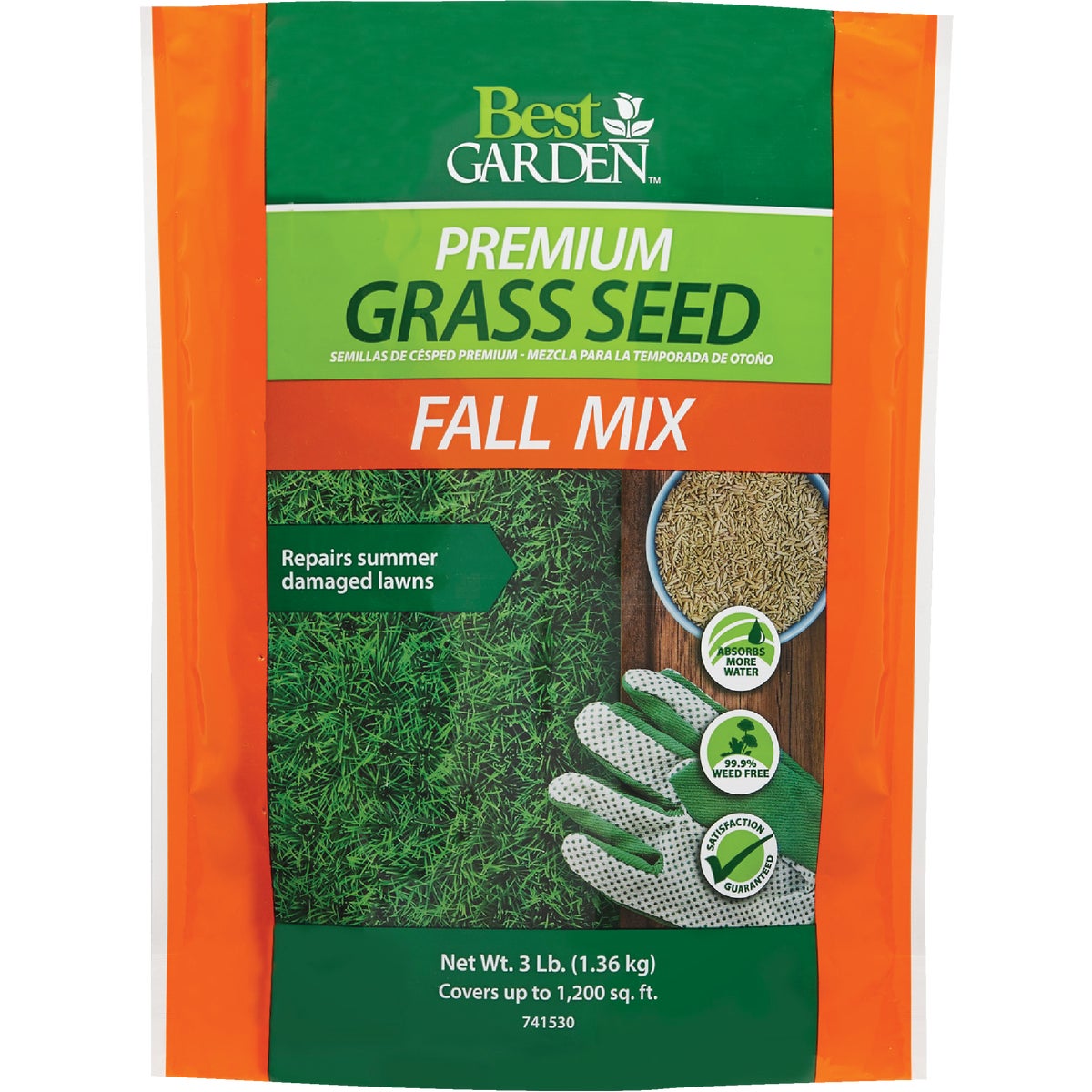 Best Garden 3 Lb. 750 Sq. Ft. Coverage Fall Mix Grass Seed Image 1