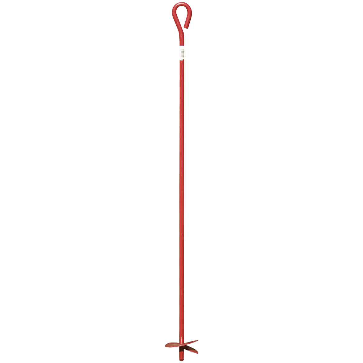 Midwest Air Tech 4 In. x 40 In. Red Steel Screw-In Earth Anchor
