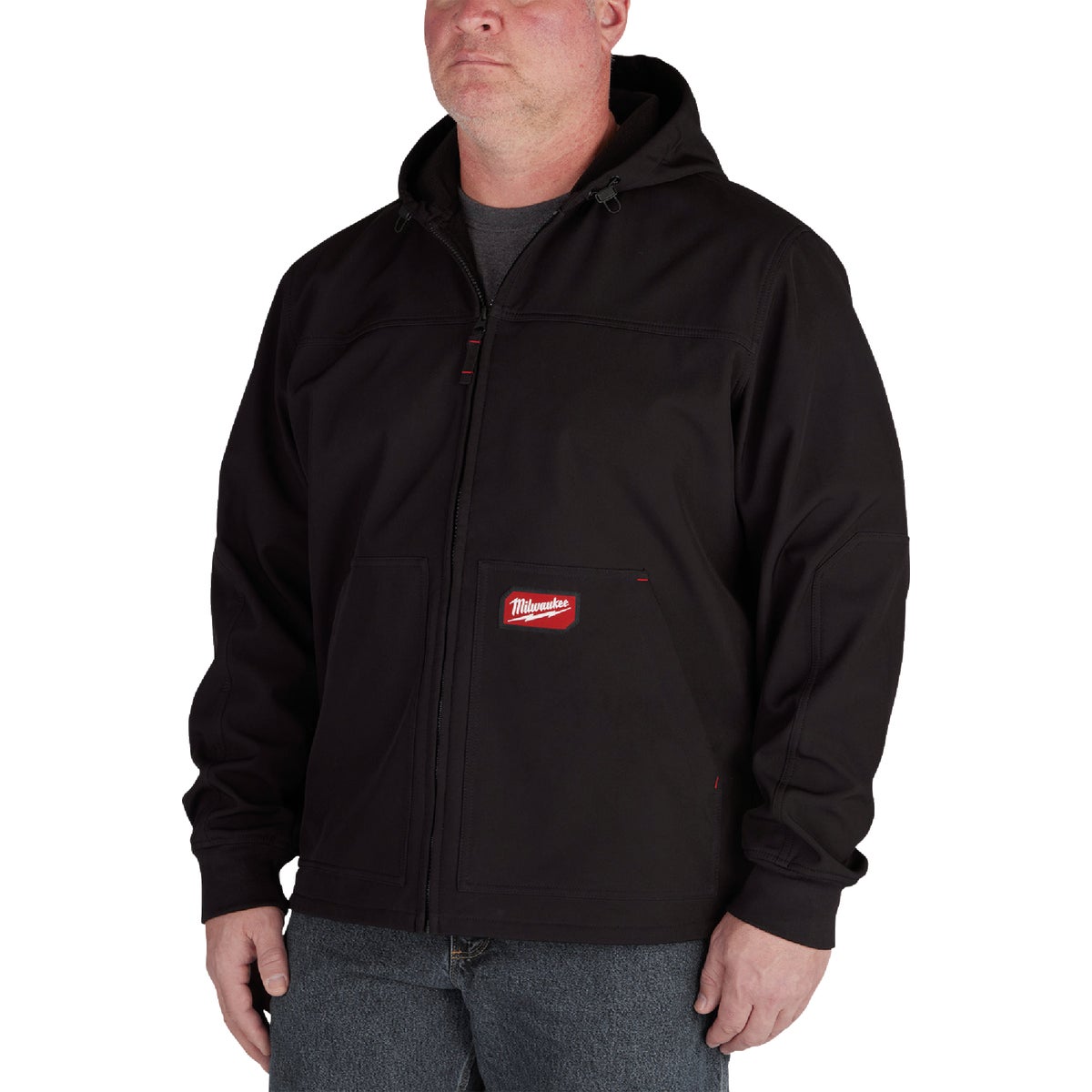Milwaukee FREEFLEX Men's Large Black Softshell Hooded Jacket