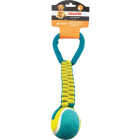 Boss Pet Chomper Braided Nylon Tennis Ball Tug Dog Toy Image 1