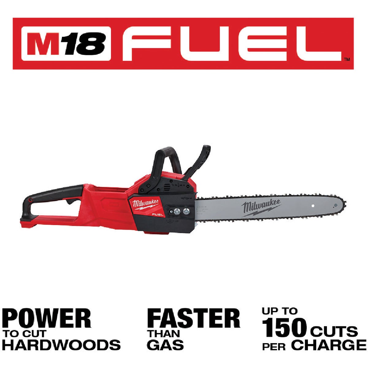 Milwaukee M18 FUEL Brushless 16 In. Cordless Chainsaw (Tool Only) Image 2