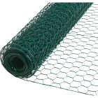 1 In. x 24 In. H. x 25 Ft. L. Green Vinyl-Coated Poultry Netting Image 1