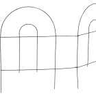 Best Garden 8 Ft. Powder-Coated Green Wire Folding Fence Image 1
