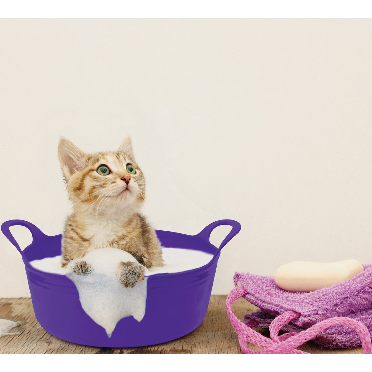 Tuff Stuff 5 Qt. Sky Blue Plastic Flex Tub Image 2