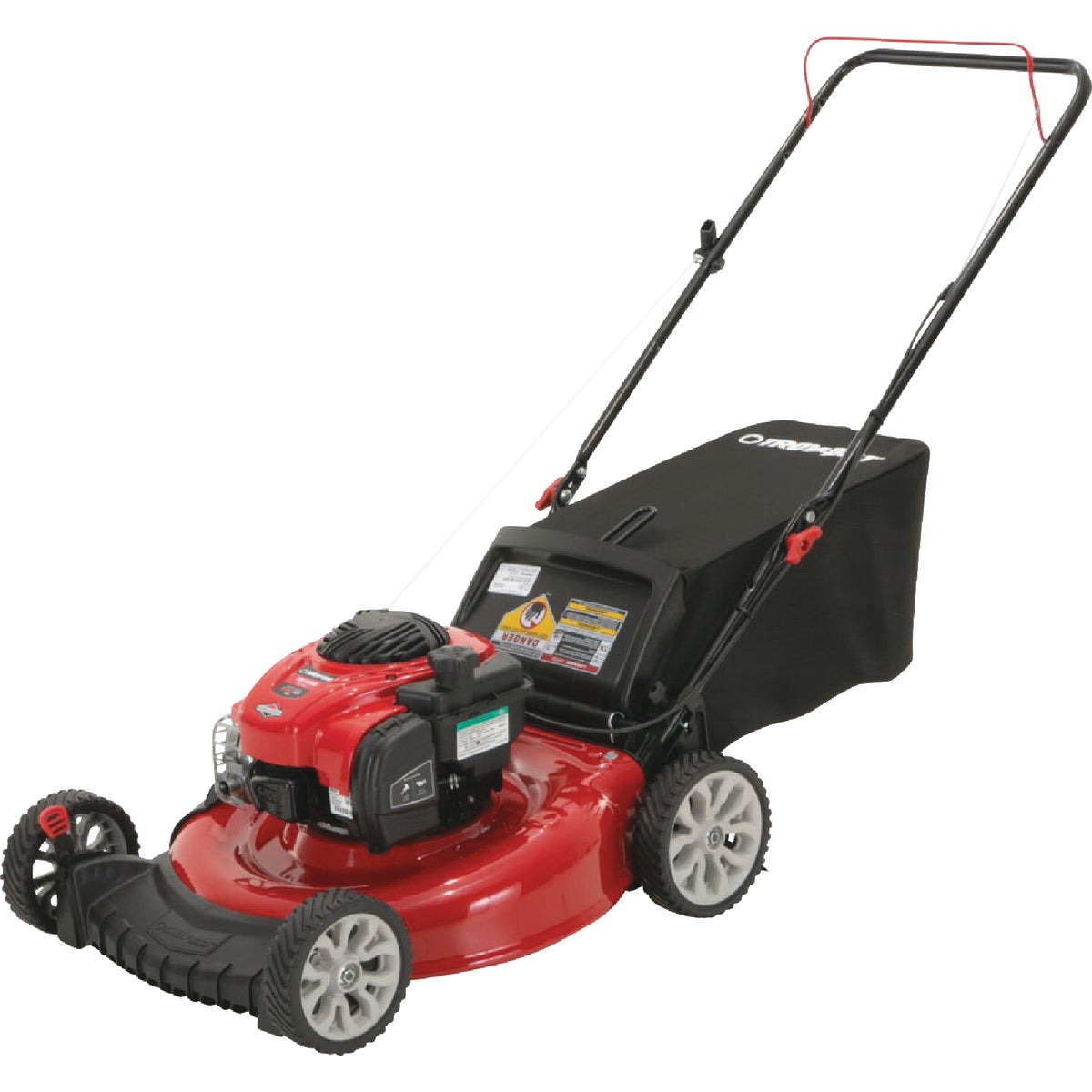 Troy-Bilt 21 In. 163cc Low Wheel Push Gas Mower with Bag, Mulch and Side Discharge Image 5