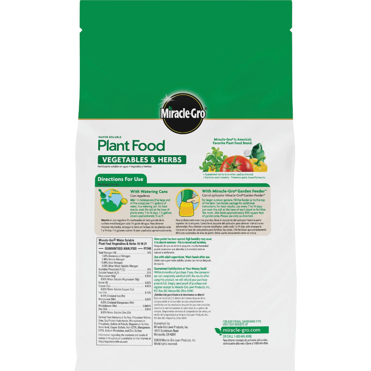 Miracle-Gro 2 Lb. Water Soluble Vegetables & Herbs Plant Food Image 5