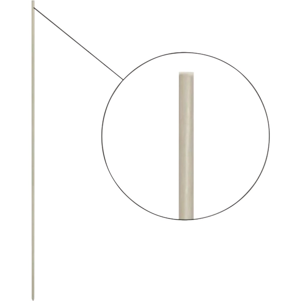 Dare 4 Ft. x 3/8 In. White Fiberglass Post Image 3